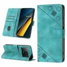 For Xiaomi Redmi K70E Skin Feel Embossed Leather Phone Case(Green) - 1