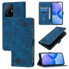 For Xiaomi 11T / 11T Pro Skin Feel Embossed Leather Phone Case(Blue) - 1