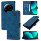 For Xiaomi 13 Ultra Skin Feel Embossed Leather Phone Case(Blue) - 1