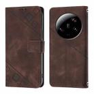 For Xiaomi 13 Ultra Skin Feel Embossed Leather Phone Case(Brown) - 2