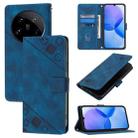 For Xiaomi 14 Ultra Skin Feel Embossed Leather Phone Case(Blue) - 1