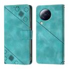 For Xiaomi Civi 3 Skin Feel Embossed Leather Phone Case(Green) - 2