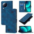 For Xiaomi Civi 3 Skin Feel Embossed Leather Phone Case(Blue) - 1