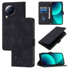 For Xiaomi Civi 3 Skin Feel Embossed Leather Phone Case(Black) - 1