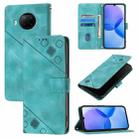 For Xiaomi Mi 10T Lite 5G Skin Feel Embossed Leather Phone Case(Green) - 1