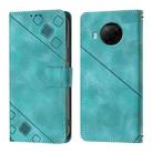 For Xiaomi Mi 10T Lite 5G Skin Feel Embossed Leather Phone Case(Green) - 2