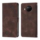 For Xiaomi Mi 10T Lite 5G Skin Feel Embossed Leather Phone Case(Brown) - 2