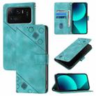 For Xiaomi Mi 11 Ultra Skin Feel Embossed Leather Phone Case(Green) - 1