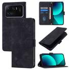 For Xiaomi Mi 11 Ultra Skin Feel Embossed Leather Phone Case(Black) - 1