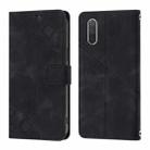 For Xiaomi Mi CC9e / Mi A3 Skin Feel Embossed Leather Phone Case(Black) - 2