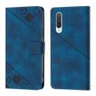 For Xiaomi Mi CC9 / Mi 9 Lite Skin Feel Embossed Leather Phone Case(Blue) - 2