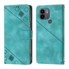 For Xiaomi Poco C51 / A2+ Skin Feel Embossed Leather Phone Case(Green) - 2