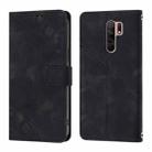 For Xiaomi Poco M2 Global / Redmi 9 Skin Feel Embossed Leather Phone Case(Black) - 2