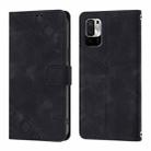 For Xiaomi Poco M3 Pro 5G / Redmi Note 10 5G Skin Feel Embossed Leather Phone Case(Black) - 2