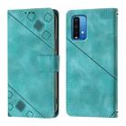 For Xiaomi Poco M3 / Redmi 9 Power Skin Feel Embossed Leather Phone Case(Green) - 2
