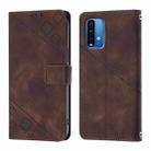 For Xiaomi Poco M3 / Redmi 9 Power Skin Feel Embossed Leather Phone Case(Brown) - 2