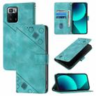 For Xiaomi Poco X3 GT Skin Feel Embossed Leather Phone Case(Green) - 1