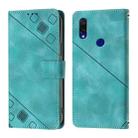 For Xiaomi Redmi 7 Skin Feel Embossed Leather Phone Case(Green) - 2