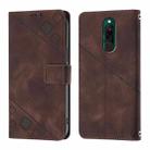 For Xiaomi Redmi 8 / Redmi 8A Skin Feel Embossed Leather Phone Case(Brown) - 2