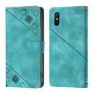 For Xiaomi Redmi 9A / 9i / 9AT Skin Feel Embossed Leather Phone Case(Green) - 2