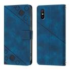 For Xiaomi Redmi 9A / 9i / 9AT Skin Feel Embossed Leather Phone Case(Blue) - 2