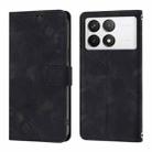 For Xiaomi Redmi K70 / K70 Pro Skin Feel Embossed Leather Phone Case(Black) - 2