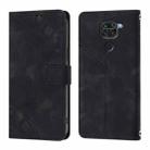 For Xiaomi Redmi Note 9 4G / Redmi 10X 4G Skin Feel Embossed Leather Phone Case(Black) - 2