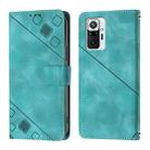 For Xiaomi Redmi Note 10 Pro 4G Skin Feel Embossed Leather Phone Case(Green) - 2