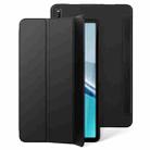 For Huawei Matepad M6 10.8 3-fold Soft Smart Leather Tablet Case(Black) - 1