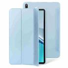 For Huawei Matepad M6 10.8 3-fold Soft Smart Leather Tablet Case(Ice Blue) - 1