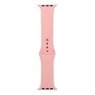For Apple Watch Series 8&7 41mm / SE 2&6&SE&5&4 40mm / 3&2&1 38mm Silicone Watch Band, Long Section (Men)(Pink) - 1