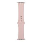 For Apple Watch Series 8&7 41mm / SE 2&6&SE&5&4 40mm / 3&2&1 38mm Silicone Watch Band, Long Section (Men)(Sand Pink) - 1