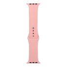 For Apple Watch Ultra 49mm&Watch Ultra 2 49mm / Series 9&8&7 45mm / SE 3&SE 2&6&SE&5&4 44mm / 3&2&1 42mm Silicone Watch Band, Long Section (Men)(Pink) - 1