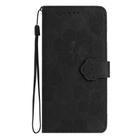 For Sony Xperia 1 VI Flower Embossing Pattern Leather Phone Case(Black) - 2