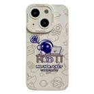 For iPhone 15 Liquid Silicone Astronaut Pattern Phone Case(White) - 1