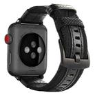 For Apple Watch Series 7 41mm / 6 & SE & 5 & 4 40mm / 3 & 2 & 1 38mm Nylon Watch Band(Black) - 1