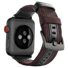 For Apple Watch Series 7 41mm / 6 & SE & 5 & 4 40mm / 3 & 2 & 1 38mm Nylon Watch Band(Coffee) - 1