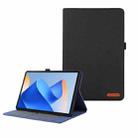 For Huawei MatePad 11 2023 Fabric Leather Tablet Case(Black) - 1