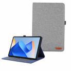 For Huawei MatePad 11 2023 Fabric Leather Tablet Case(Grey) - 1