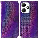 For Infinix Hot 30i Colorful Magnetic Buckle Leather Phone Case(Purple) - 1