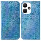 For Infinix Hot 30i Colorful Magnetic Buckle Leather Phone Case(Blue) - 1