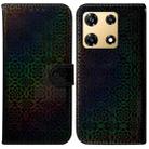 For Infinix Note 30 Pro Colorful Magnetic Buckle Leather Phone Case(Black) - 1