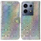 For Infinix Note 30 VIP Colorful Magnetic Buckle Leather Phone Case(Silver) - 1
