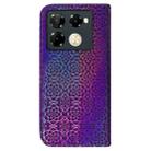 For Infinix Note 40 Pro 4G / 5G Colorful Magnetic Buckle Leather Phone Case(Purple) - 3