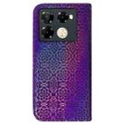 For Infinix Note 40 Pro+ 5G Colorful Magnetic Buckle Leather Phone Case(Purple) - 3