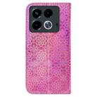 For Infinix Note 40 4G Colorful Magnetic Buckle Leather Phone Case(Pink) - 3