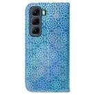 For Infinix Hot 50 4G Colorful Magnetic Buckle Leather Phone Case(Blue) - 3