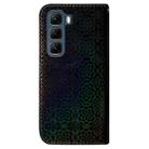 For Infinix Hot 50 5G Colorful Magnetic Buckle Leather Phone Case(Black) - 3