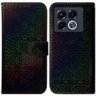 For Infinix Note 40 5G Colorful Magnetic Buckle Leather Phone Case(Black) - 1
