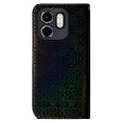 For Infinix Hot 50i / Smart 9 Colorful Magnetic Buckle Leather Phone Case(Black) - 3